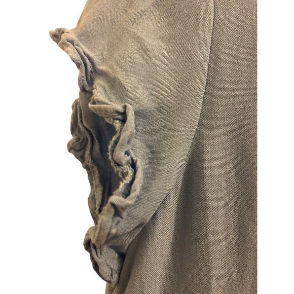 SUGARLIPS Tiered Ruffle Sleeve Tunic Dress Light Blue Women's M Pockets - Picture 5 of 10